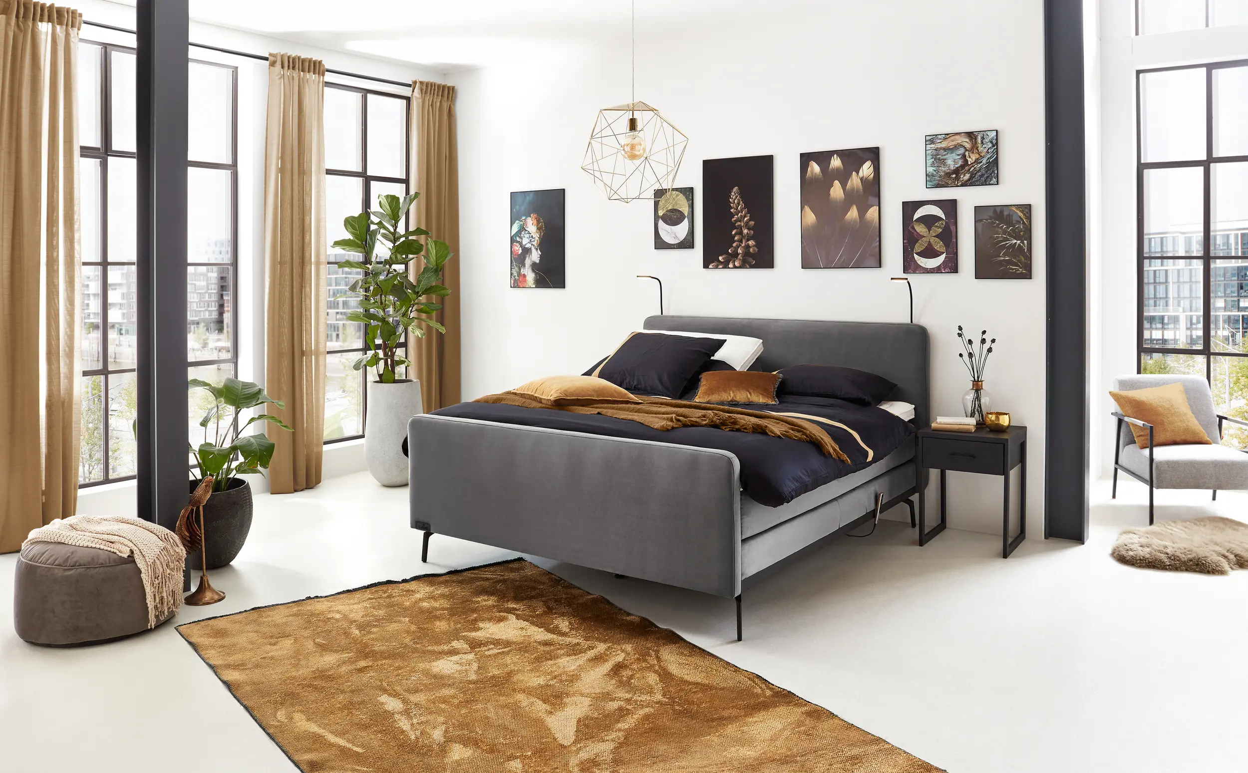 Boxspring Caresse 3010 elektrisch met voetbord - Afbeelding 2