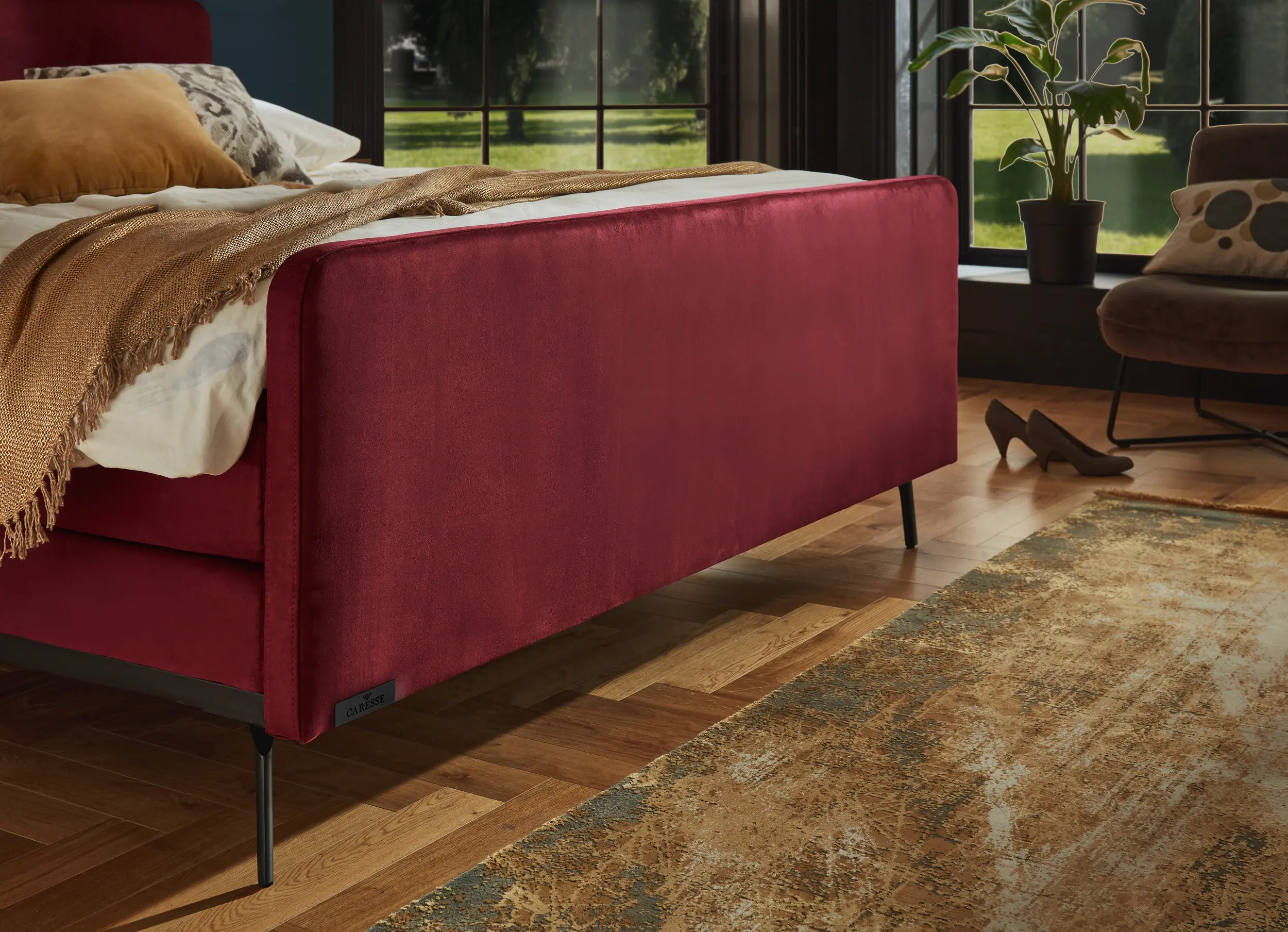 Boxspring Caresse 3060 vlak met voetbord - Afbeelding 4