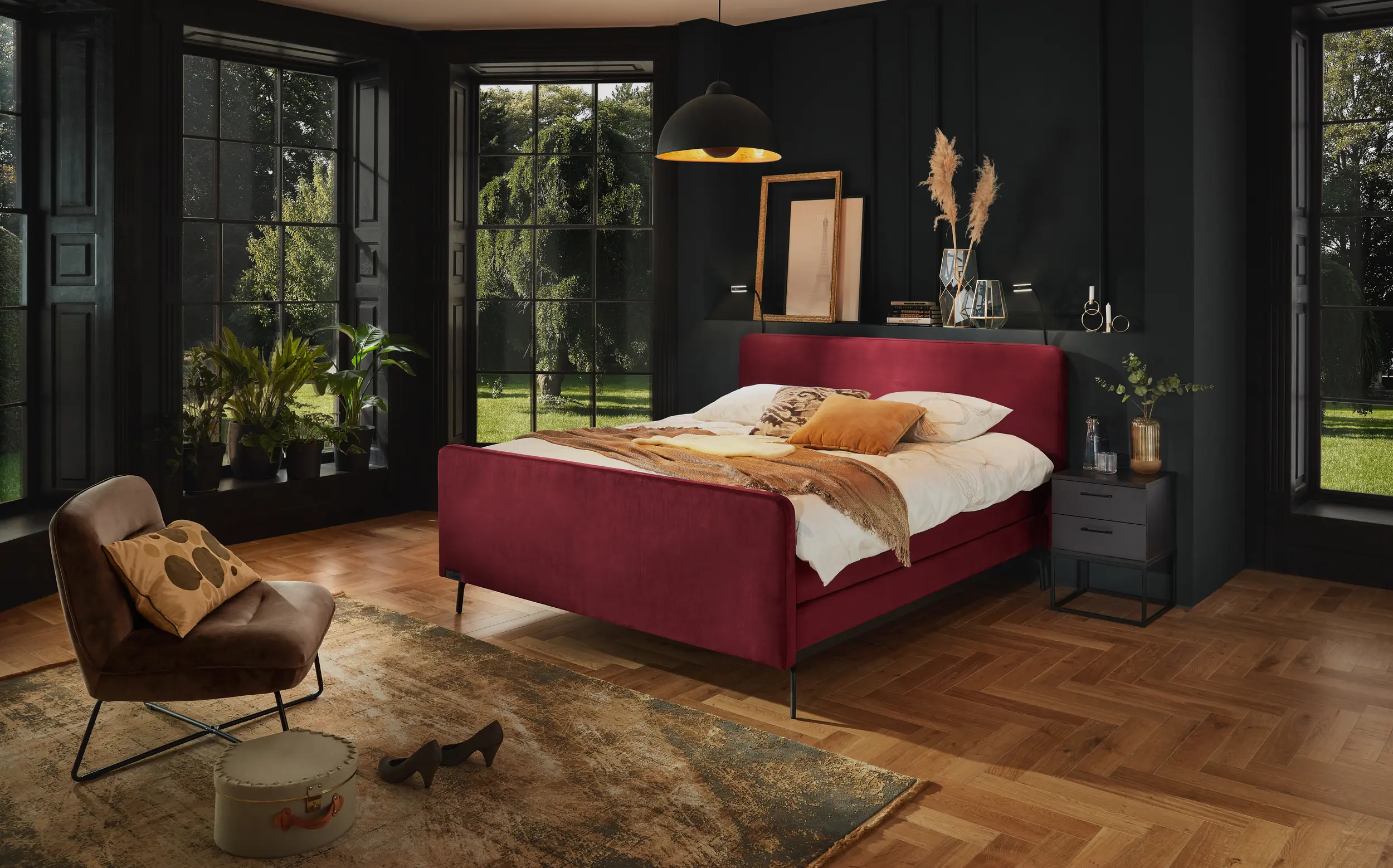 Boxspring Caresse 3060 vlak met voetbord - Afbeelding 2