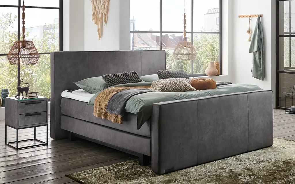 Boxspring Caresse 6060 incl voetbord vlak - Afbeelding 2