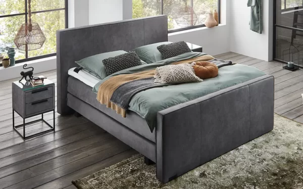Boxspring Caresse 6060 incl voetbord vlak