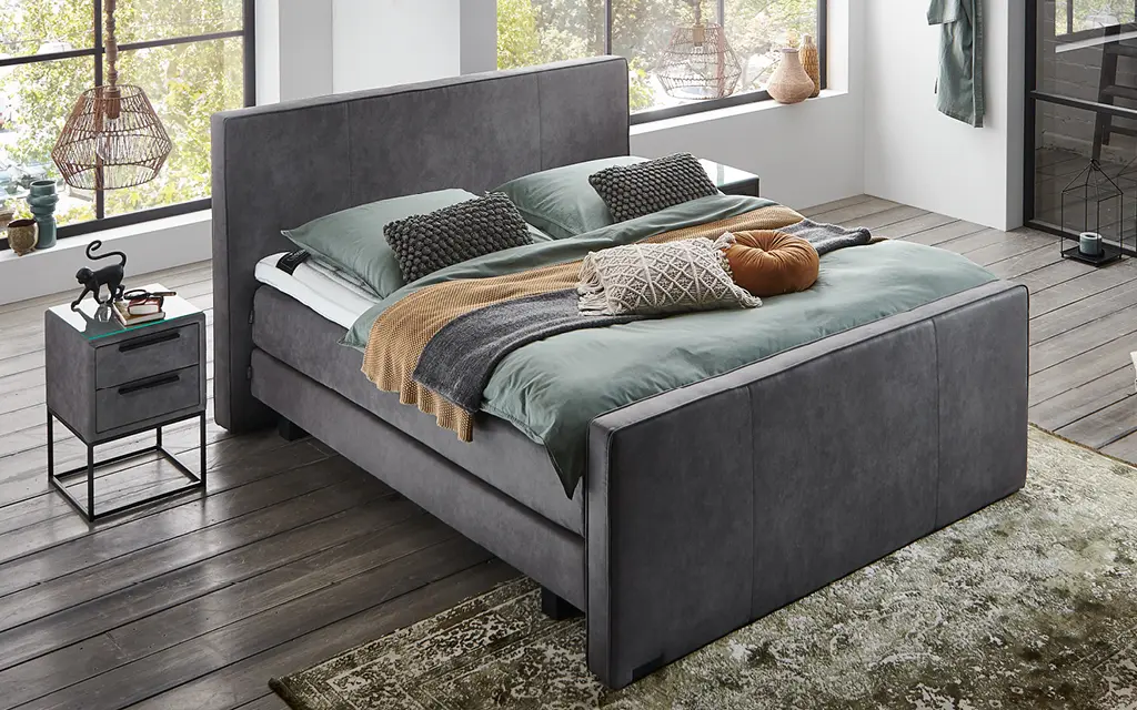 Boxspring Caresse 6060 incl voetbord vlak