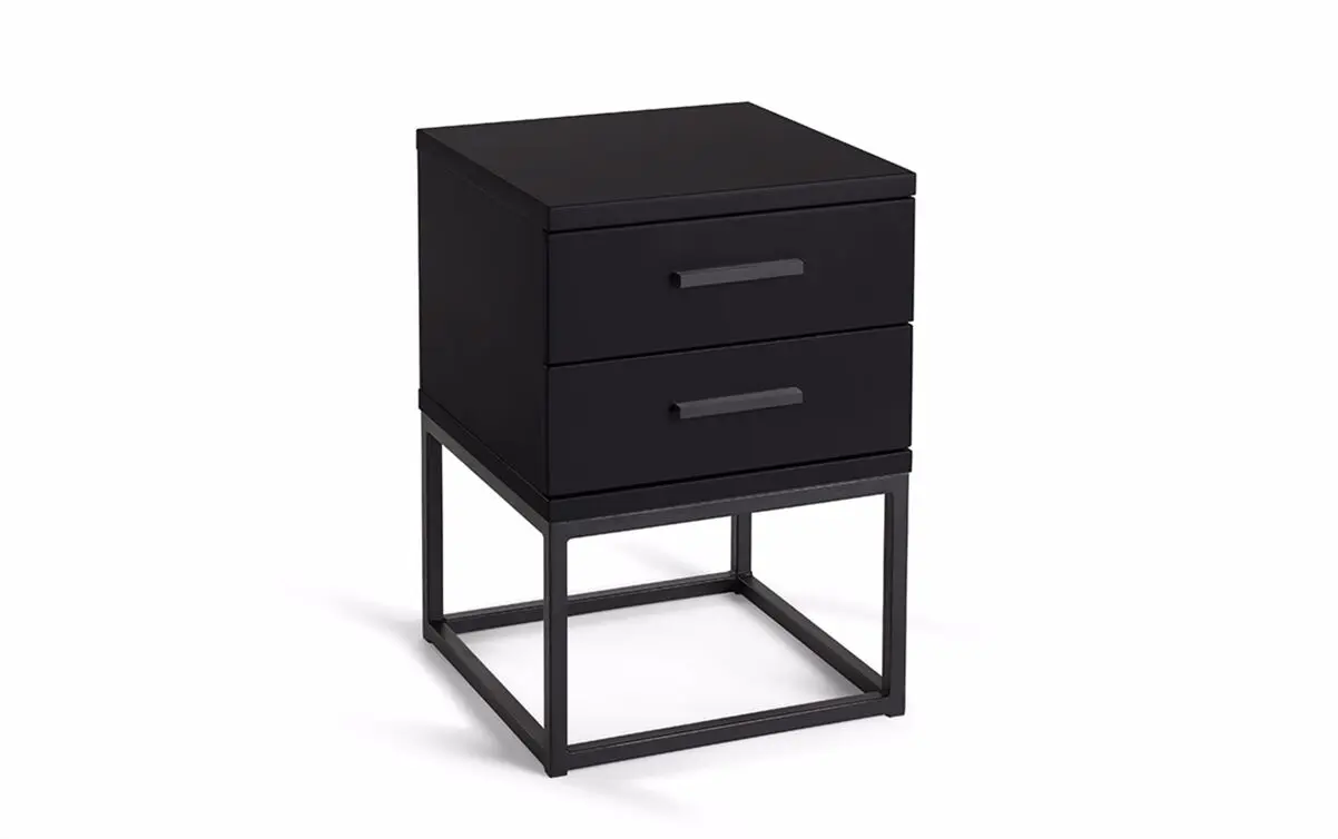 Nachtkastje Frame 2 lade black