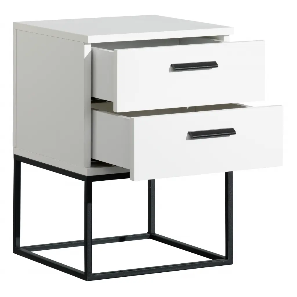 Nachtkastje Frame 2 lade white