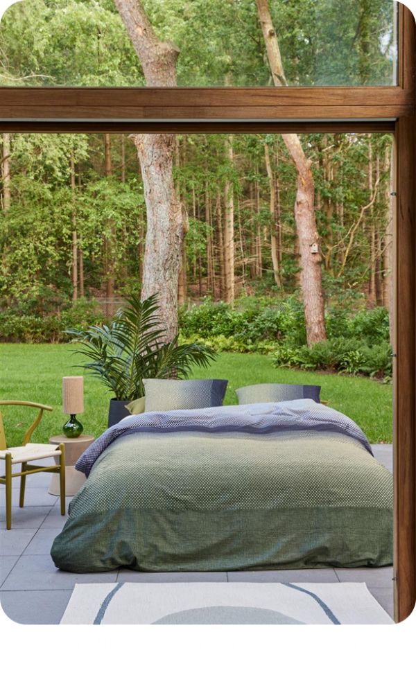Beddinghouse Duco blue green 240x200cm Satijn
