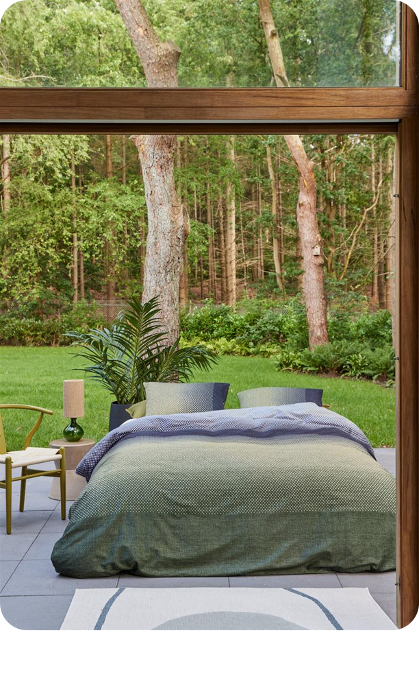 Beddinghouse Duco blue green 240x200cm Satijn