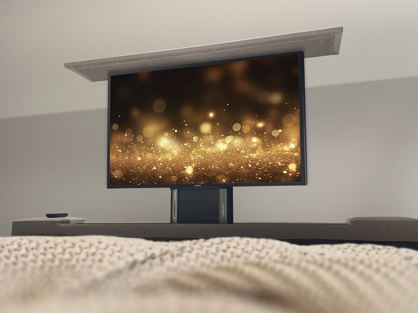 Voetbord met TV lift