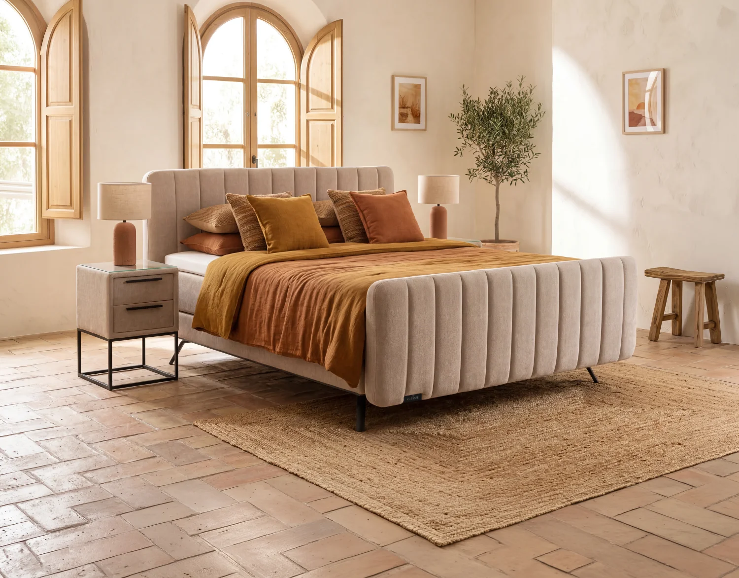Boxspring Caresse 3460 vlak